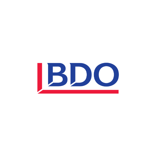 This image displays the logo for BDO